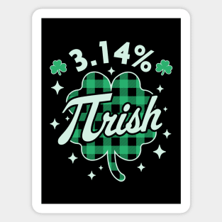 3.14% Pirish Saint Patricks Day Green Math Geek Pi Day Sticker